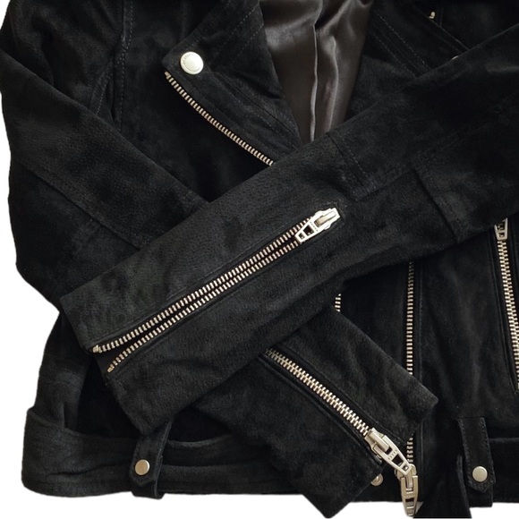 BLANKNYC black suede moto jacket, size x-small - Picture 5 of 10